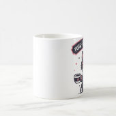 Sarcastic Cool Cat Bandana Coffee Lover Gift コーヒーマグカップ (中央)
