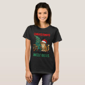 Sarcastic Dog Christmas Srit Ting Jingle Bells Hum Tシャツ (正面フル)