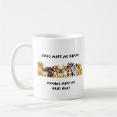 sarcastic dog mugs コーヒーマグカップ (左)