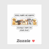 sarcastic dog stickers シール (シート)