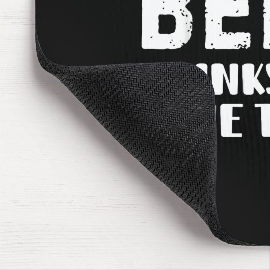 Sarcastic Drinking Funny Beer Day Drinking Beer Qu マウスパッド (コーナー)