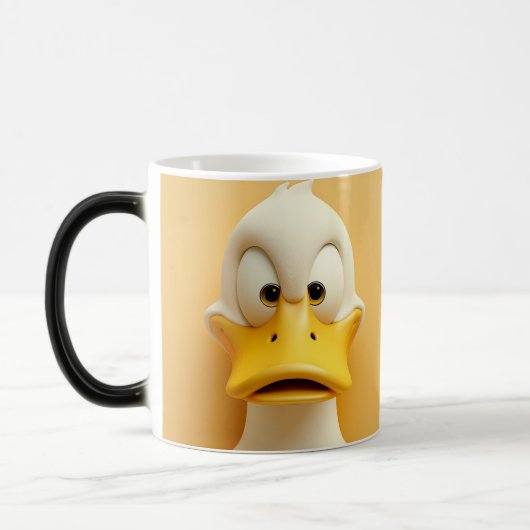Sarcastic Duck Face 3D モーフィングマグカップ (左)