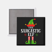 Sarcastic Elf Funny Matching Family Group Christma マグネット (正面/裏面)