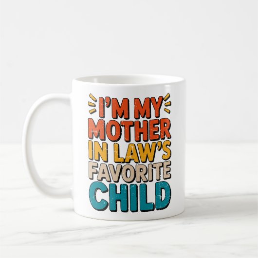 Sarcastic Family Humor Mother In Law Funny Parent  コーヒーマグカップ (左)