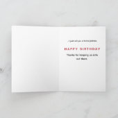 Sarcastic Firefighter Jackass Birthday Card カード (内部)