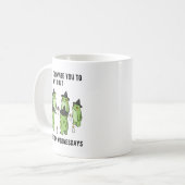 Sarcastic Frog Meme Funny Amphibian Cult Men And W コーヒーマグカップ (正面左)