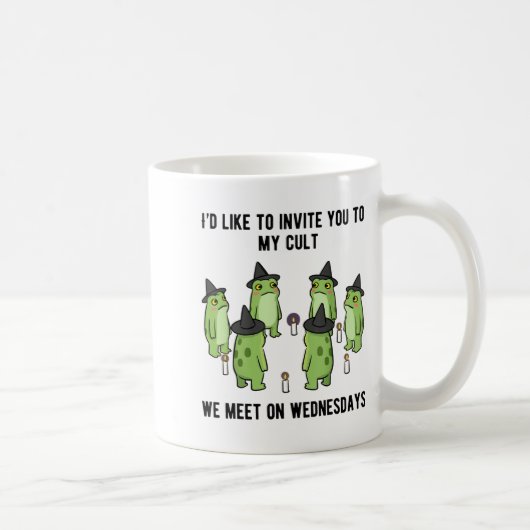 Sarcastic Frog Meme Funny Amphibian Cult Men And W コーヒーマグカップ (右)