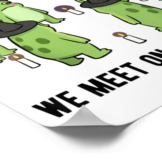 Sarcastic Frog Meme Funny Amphibian Cult Men And W ポスター (角)