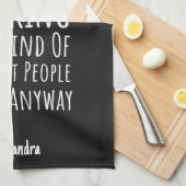 Sarcastic Funny Cooking Gifts Humor Chef Cook Joke キッチンタオル (四つ折り)