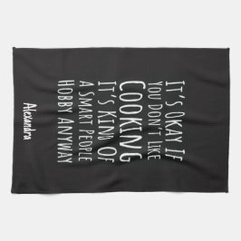 Sarcastic Funny Cooking Gifts Humor Chef Cook Joke キッチンタオル