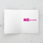 Sarcastic funny happy birthday greeting card カード (内部)