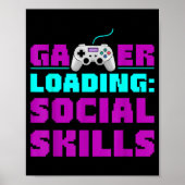 Sarcastic Gamer Loading Social Skills Funny Video  ポスター (正面)