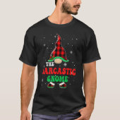 Sarcastic Gnome Buffalo Plaid Matching Christmas G Tシャツ (正面)