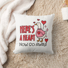 Sarcastic Goose Funny Valentine クッション