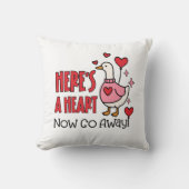 Sarcastic Goose Funny Valentine クッション (正面)