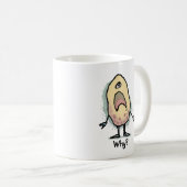 Sarcastic Humor Why? Artwork - Trendy Design コーヒーマグカップ (正面右)