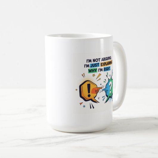 Sarcastic Humorous Quote Mug- コーヒーマグカップ (正面右)