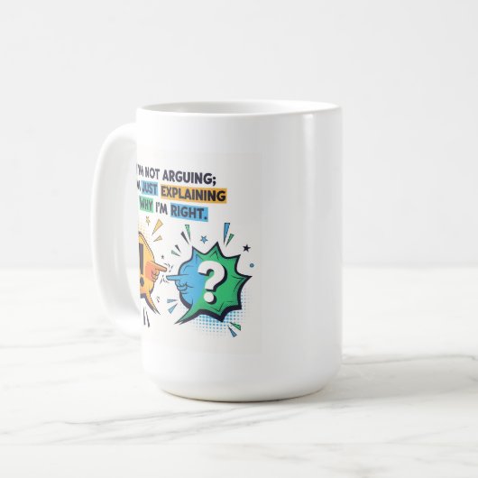 Sarcastic Humorous Quote Mug- コーヒーマグカップ (正面左)