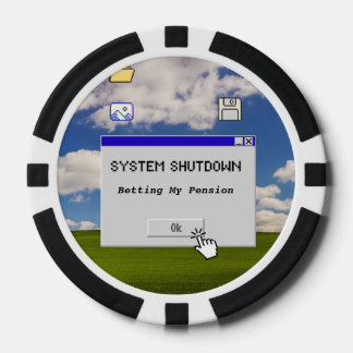 Sarcastic IT Retirement System Shutdown Betting ポーカーチップ