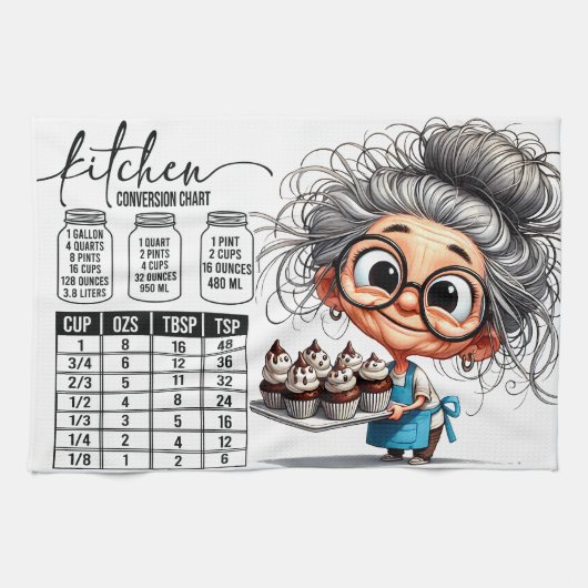 Sarcastic Kitchen Chart   キッチンタオル (横)