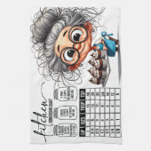 Sarcastic Kitchen Chart   キッチンタオル (縦)