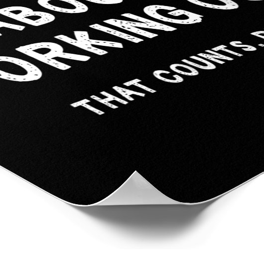 Sarcastic Lazy Workout Saying Funny Working Out Mo ポスター (角)