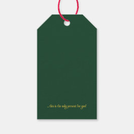 Sarcastic Minimalist Holiday Gift Tag ギフトタグ