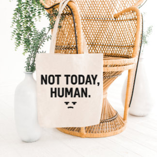 Sarcastic Minimalist Quote Tote Bag Design トートバッグ