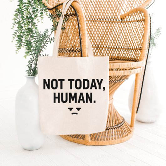 Sarcastic Minimalist Quote Tote Bag Design トートバッグ
