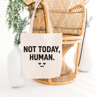 Sarcastic Minimalist Quote Tote Bag Design トートバッグ