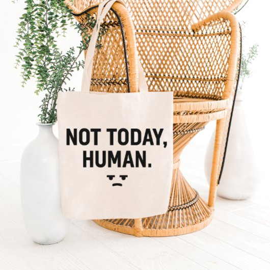 Sarcastic Minimalist Quote Tote Bag Design トートバッグ