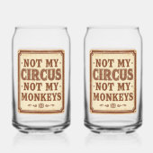 Sarcastic Not My Circus Not My Monkeys ガラス缶 (正面)