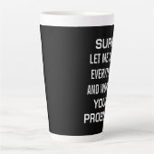 Sarcastic Office Humor Sure Let Me Drop Everything カフェラテマグ (正面)
