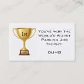 Sarcastic Parking Trophy 名刺 (正面)