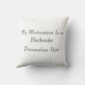 Sarcastic Pillow Motivation クッション (裏面)