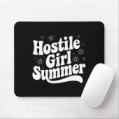 Sarcastic Quote Retro Saying Hostile Girl Summer B マウスパッド (マウス)