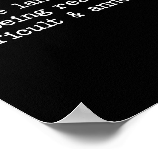 Sarcastic Quote Saying Fun Snarky Gift Difficult & ポスター (角)