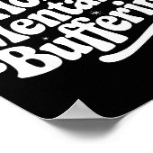 Sarcastic Quote Saying Gift Please Hold Mentally B ポスター (角)