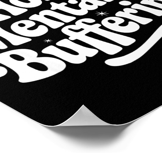 Sarcastic Quote Saying Gift Please Hold Mentally B ポスター (角)