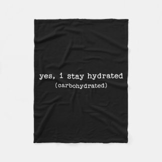 Sarcastic Quote Work Saying Snarky Carbohydrate Di フリースブランケット