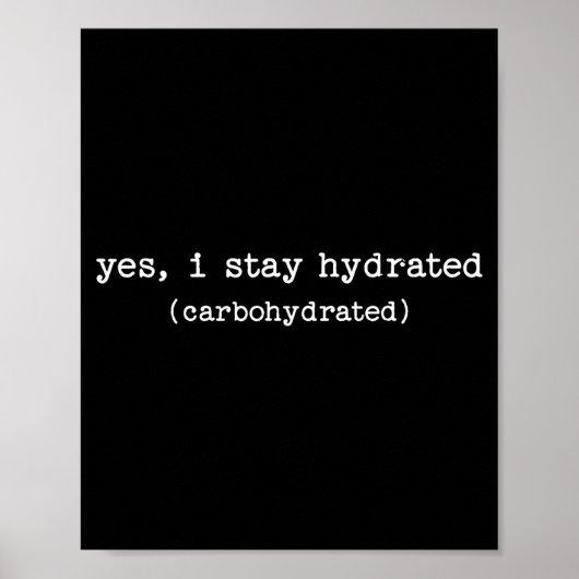 Sarcastic Quote Work Saying Snarky Carbohydrate Di ポスター (正面)