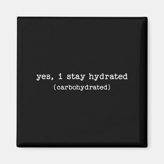 Sarcastic Quote Work Saying Snarky Carbohydrate Di マグネット (正面)