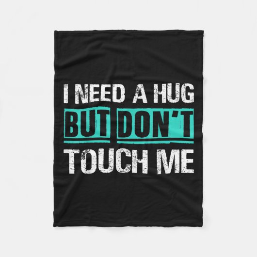 Sarcastic Quotes And Introverts Men Women Tees. I  フリースブランケット (正面)