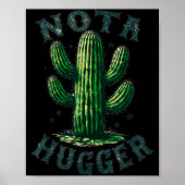 Sarcastic Sayings Cactus Not A Hugger No Hug Meme  ポスター (正面)