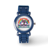 Sarcastic Watercolor Luxury Watch Bold Art Time 腕時計 (正面)