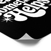 Sarcastic Work Quote Office Gift Swearing Sometime ポスター (角)