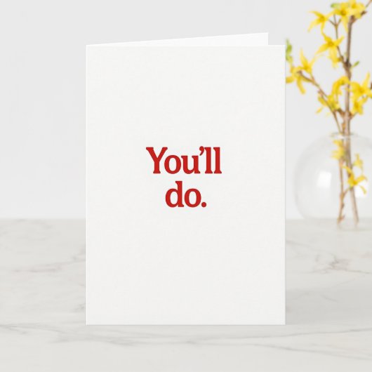 Sarcastic You Will Do Card カード (黄色い花)