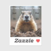 sarcastic Your opinion matters シール (シート)