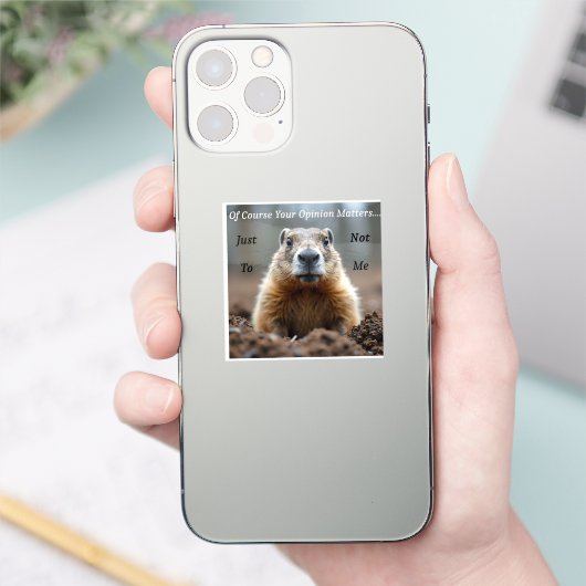 sarcastic Your opinion matters シール (スマートフォン)