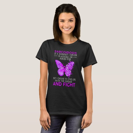 Sarcoidosis Is A Journey I Never Planned Butterfly Tシャツ (正面フル)